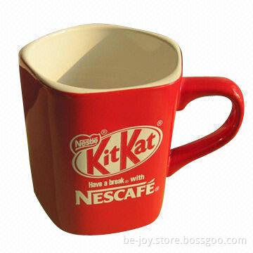 11oz Pentagon Ceramic Mug, Various Colors and Artworks are Available, OEM Orders are Welcome